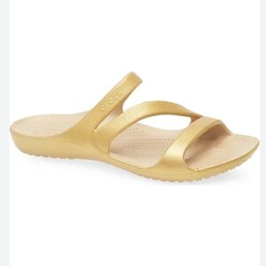 Crocs Kadee II Z‑Strap Lightweight Water‑Friendly Sandals Gold W 8